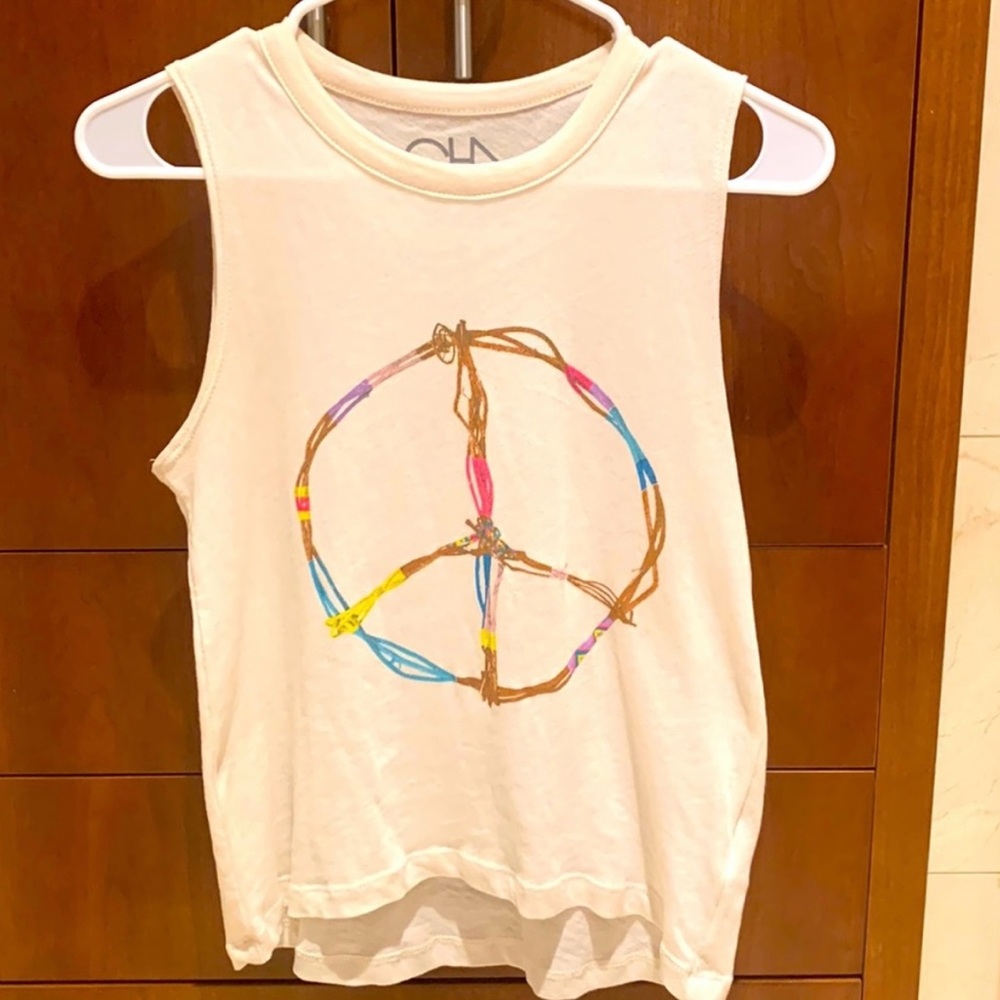 Chaser Peace Sign tank top